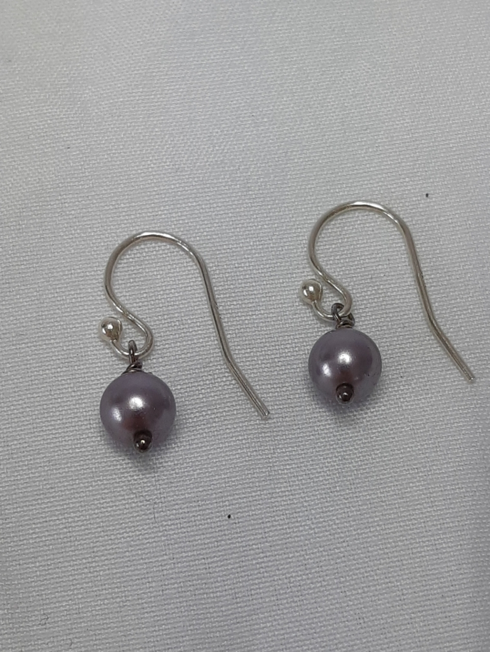 Purple Freshwater Pearl Earrings